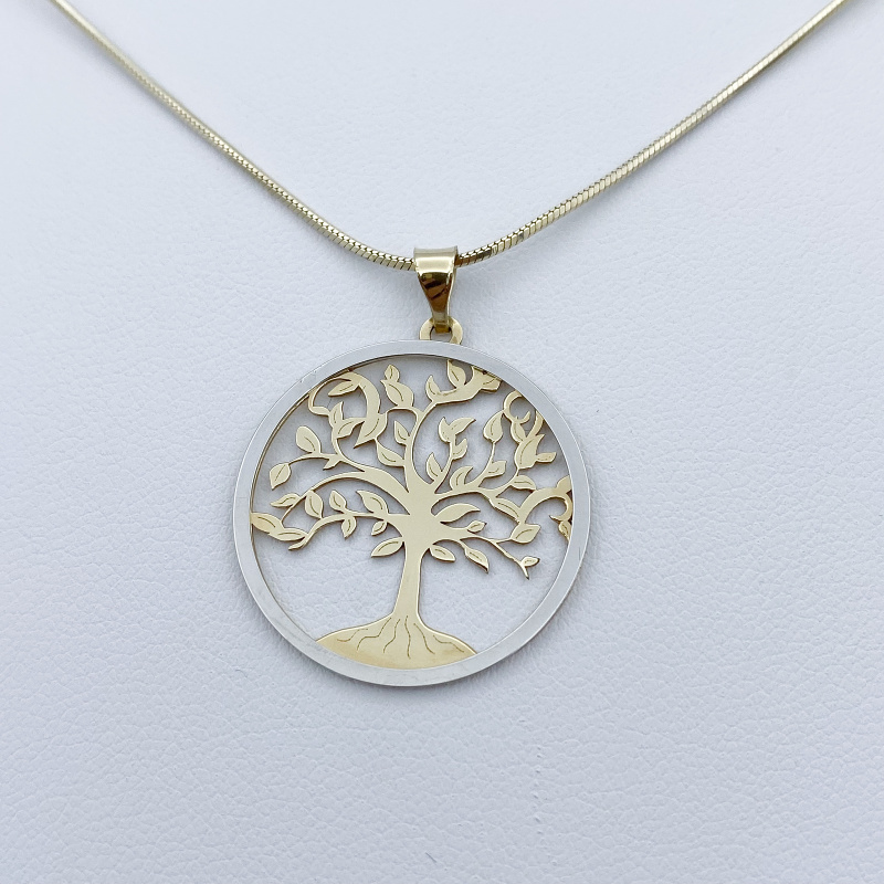 Žluté zlato přívěsek STROM ŽIVOTA